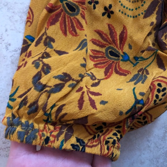 Mustard floral print bodysuit - Picture 5 of 9